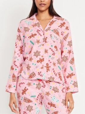 Old Navy Flannel Pajama Set (Candied Ginger)
